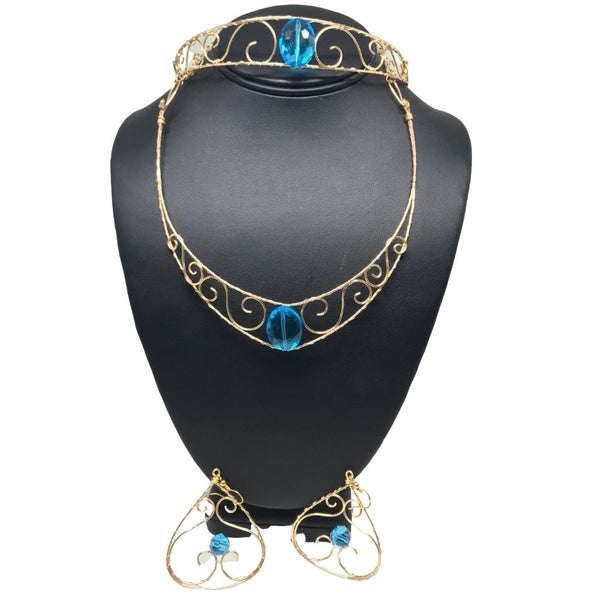 Blue Jewel Accessories Set Jasmine