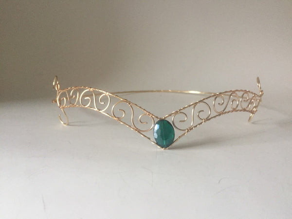 Emerald Forehead Tiara