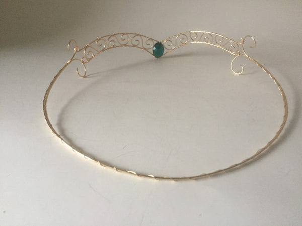 Emerald Forehead Tiara
