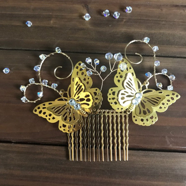 Butterfly Bridal Comb