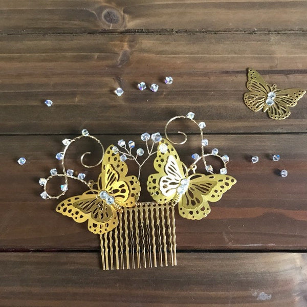 Butterfly Bridal Comb