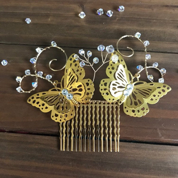 Butterfly Bridal Comb