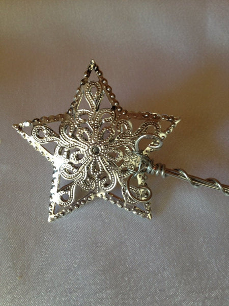 Star Fairy Wand in silver