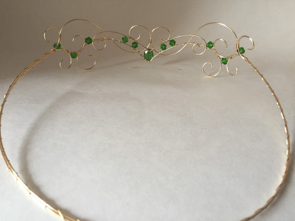 Green Jewel Elven Circlet