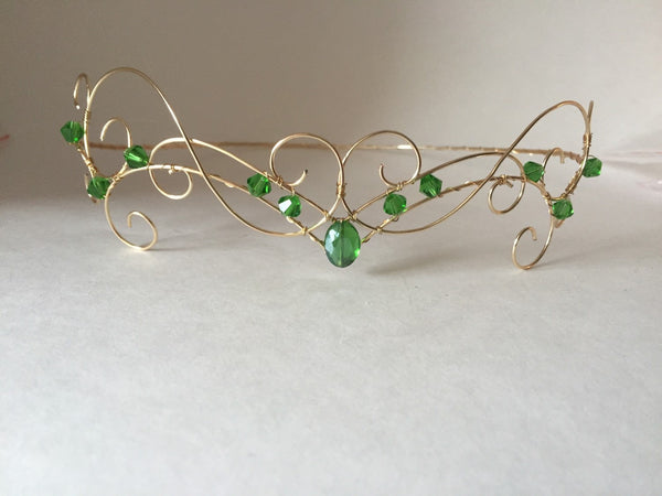 Green Jewel Elven Circlet