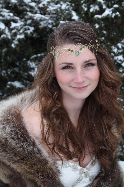 Green Jewel Elven Circlet
