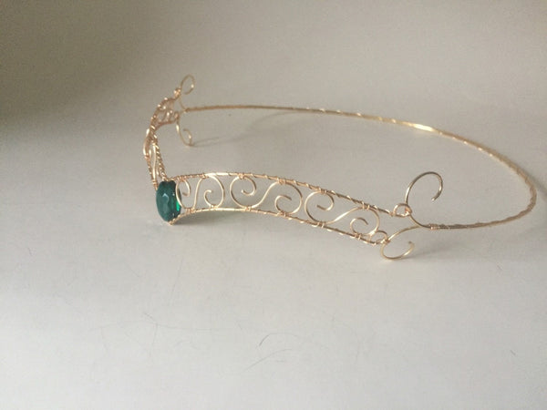 Emerald Forehead Tiara