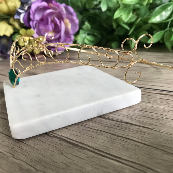 Emerald Forehead Tiara