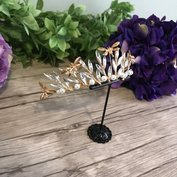 Dragonfly Tiara in Gold