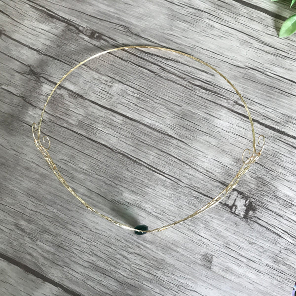 Emerald Forehead Tiara