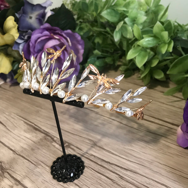 Dragonfly Tiara in Gold
