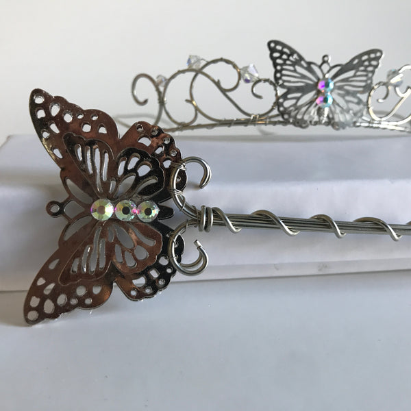 Butterfly Princess Tiara and Wand - Limited Edition Set