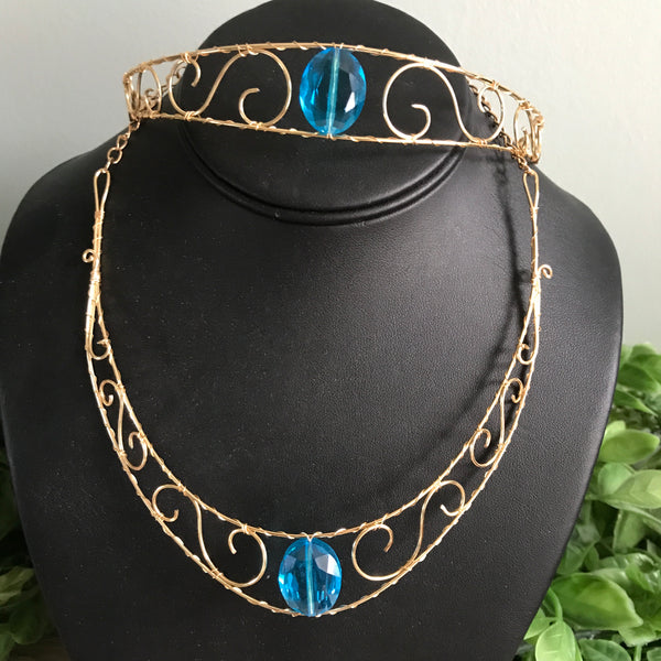 Blue Jewel Accessories Set Jasmine