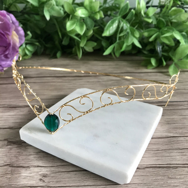 Emerald Forehead Tiara