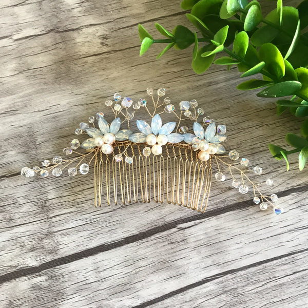 Something Blue Bridal Comb