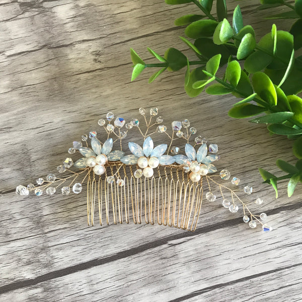 Something Blue Bridal Comb