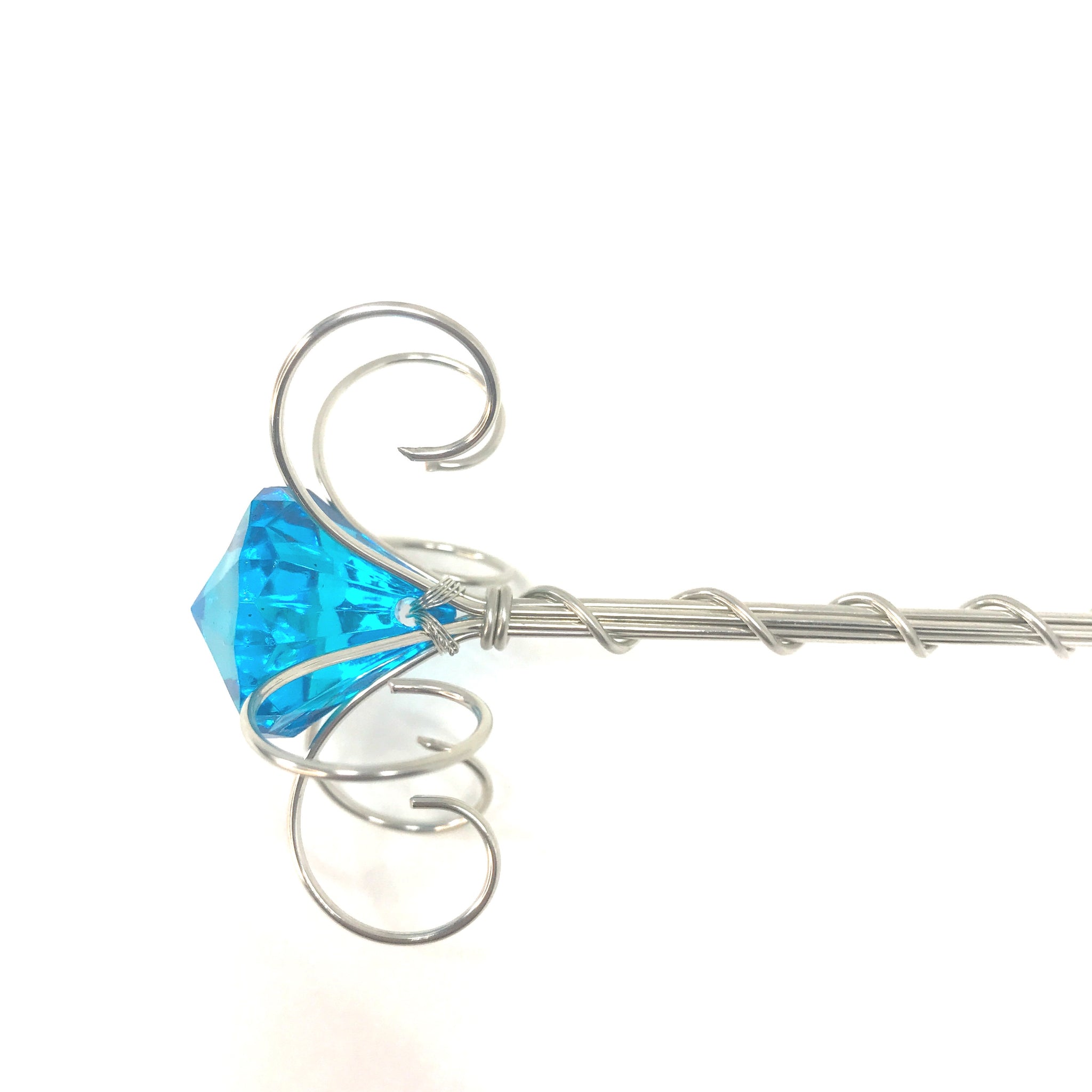 Blue Jewel Fairy Wand – Wire Princess
