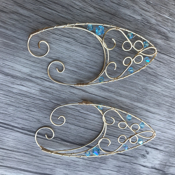 High Elf Ears, blue and gold