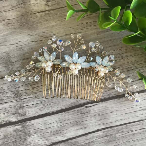 Something Blue Bridal Comb