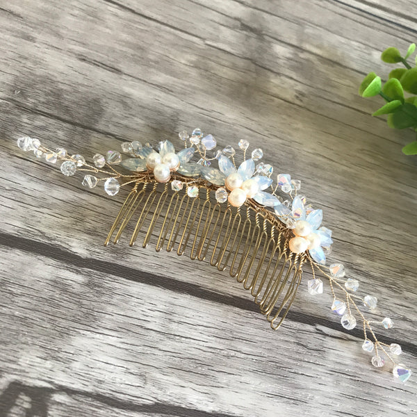 Something Blue Bridal Comb